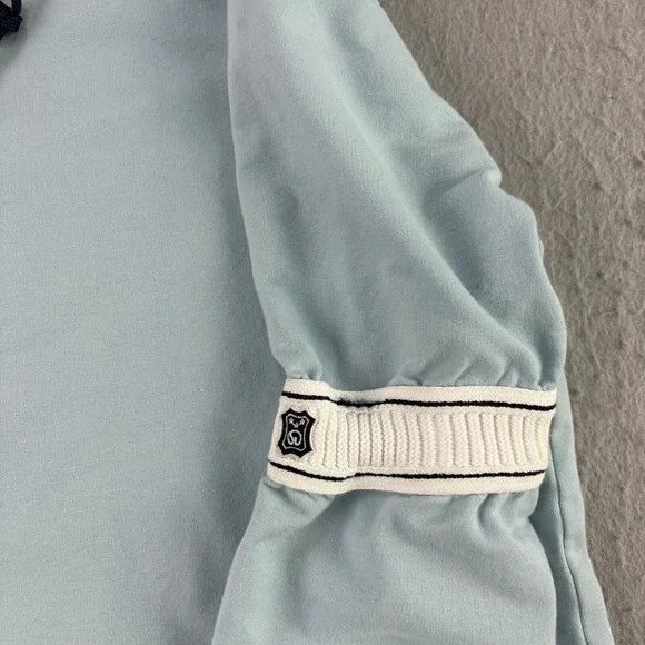 St John Sport Sweater Womens Size P (Small) Blue Pullover Pocket‎ Long Sleeve - Picture 4 of 10